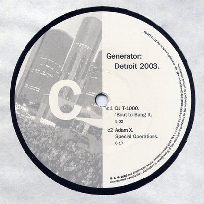 Various : Generator: Detroit 2003 (2x12")