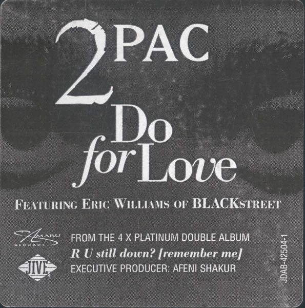 2Pac Featuring Eric Williams Of Blackstreet* : Do For Love (12", Single, Promo)