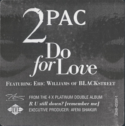 2Pac Featuring Eric Williams Of Blackstreet* : Do For Love (12", Single, Promo)