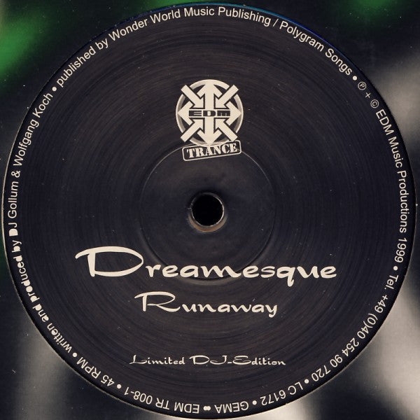 Dreamesque : Runaway (12", S/Sided, Ltd)