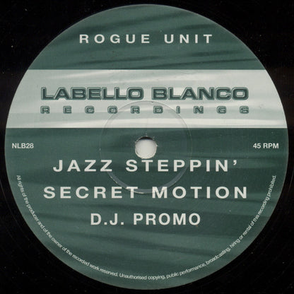 Rogue Unit : Jazz Steppin' / Secret Motion (12", Promo)