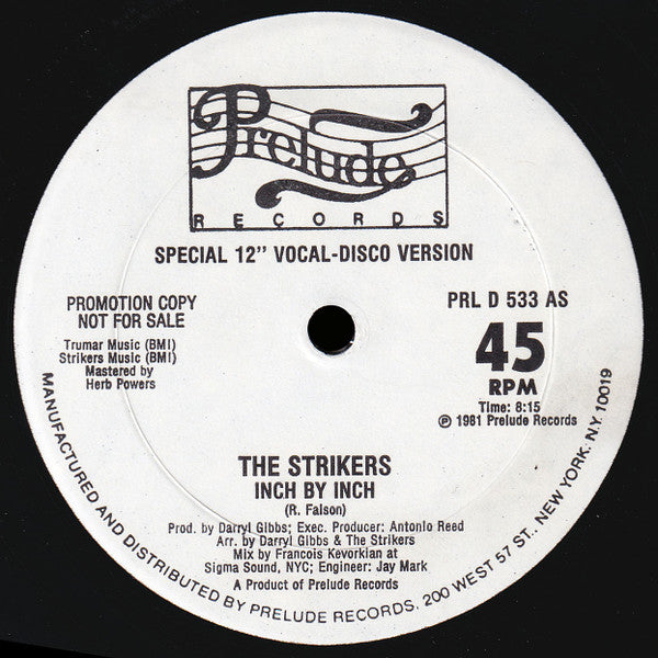 The Strikers : Inch By Inch (12", Promo)