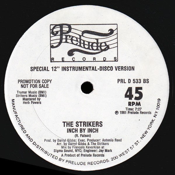 The Strikers : Inch By Inch (12", Promo)