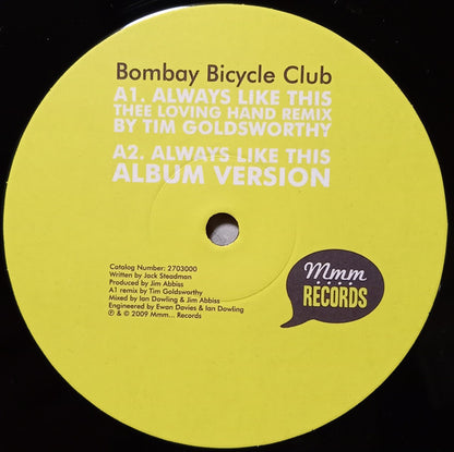 Bombay Bicycle Club : Always Like This (12", Single)