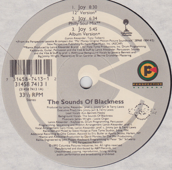 Sounds Of Blackness : Joy (12")