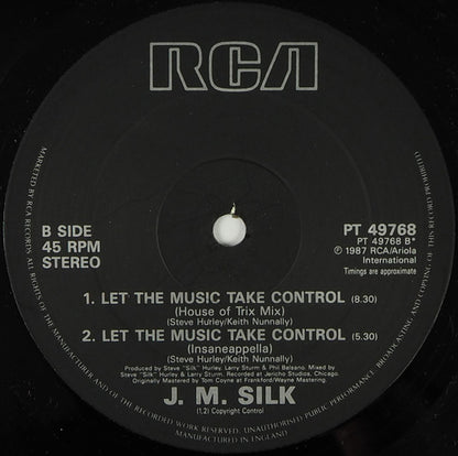 J.M. Silk : Let The Music Take Control (12", Single)