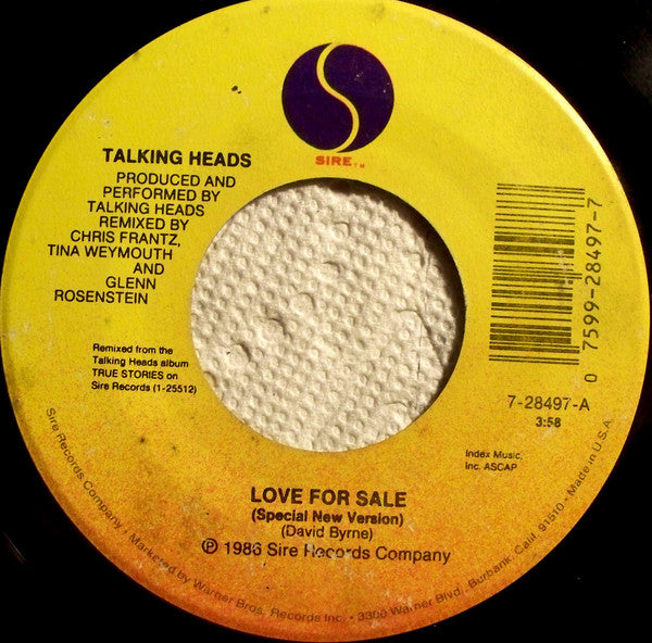 Talking Heads : Love For Sale (7")