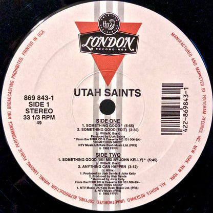 Utah Saints : Something Good (12")
