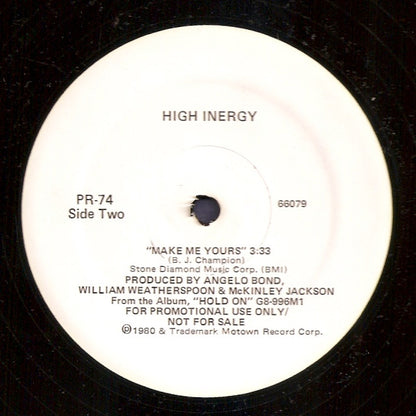 Teena Marie / High Inergy : I Need Your Lovin' / Make Me Yours (12", Promo)
