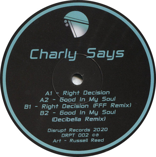 Charly Says : Decisions EP (12", EP, Ltd)