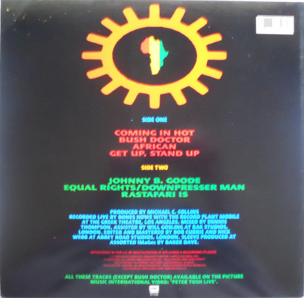 Peter Tosh : Captured Live (LP, Album, Jac)