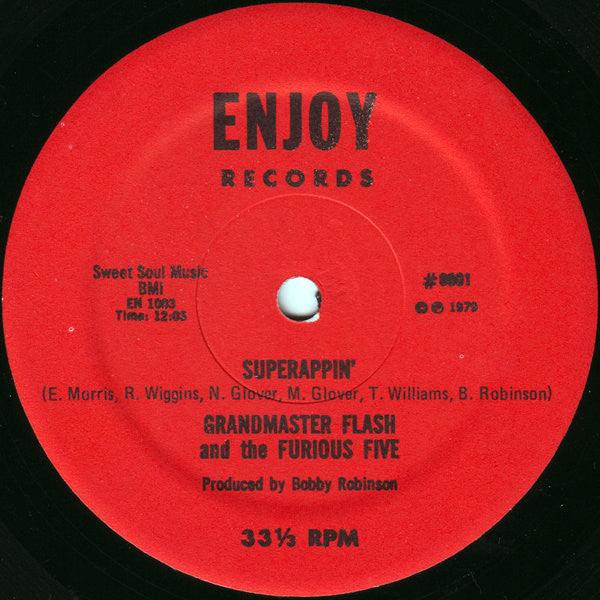 Grandmaster Flash And The Furious Five* : Superappin' (12")