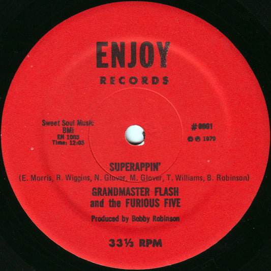 Grandmaster Flash And The Furious Five* : Superappin' (12")