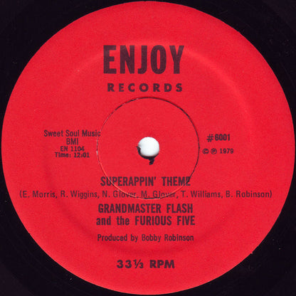 Grandmaster Flash And The Furious Five* : Superappin' (12")