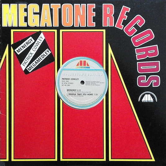 Patrick Cowley : Menergy / Megamedley (12", Single, Col)