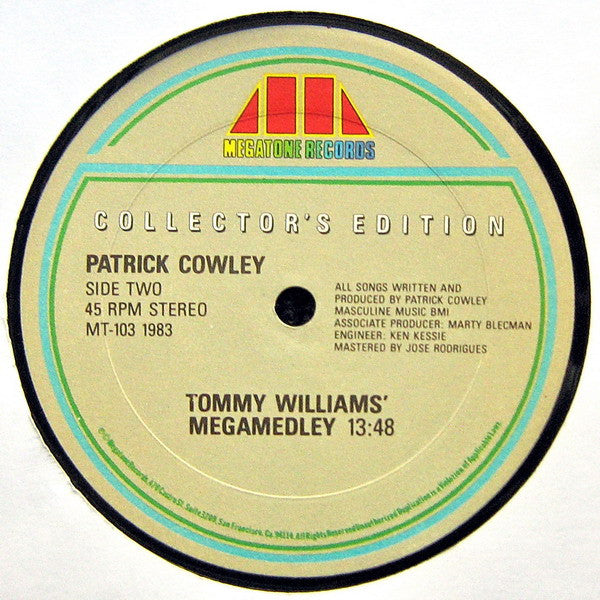 Patrick Cowley : Menergy / Megamedley (12", Single, Col)