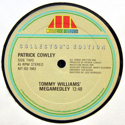 Patrick Cowley : Menergy / Megamedley (12", Single, Col)