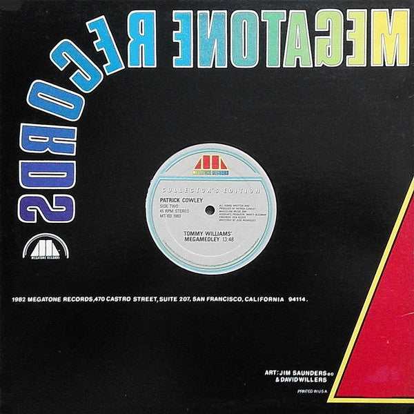 Patrick Cowley : Menergy / Megamedley (12", Single, Col)