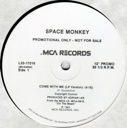 Space Monkey (3) : Come With Me (12", Single, Promo)