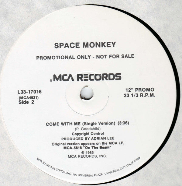 Space Monkey (3) : Come With Me (12", Single, Promo)