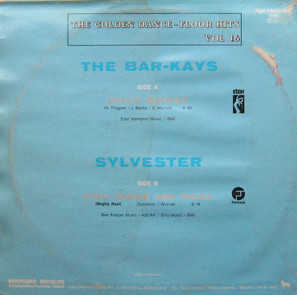 The Bar-Kays* / Sylvester : Holy Ghost / You Make Me Feel (Mighty Real) (12")