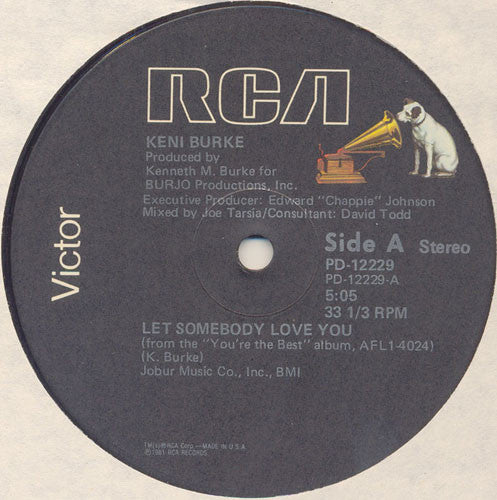 Keni Burke : Let Somebody Love You (12")