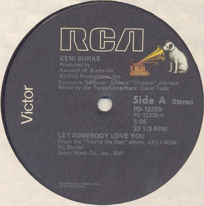 Keni Burke : Let Somebody Love You (12")