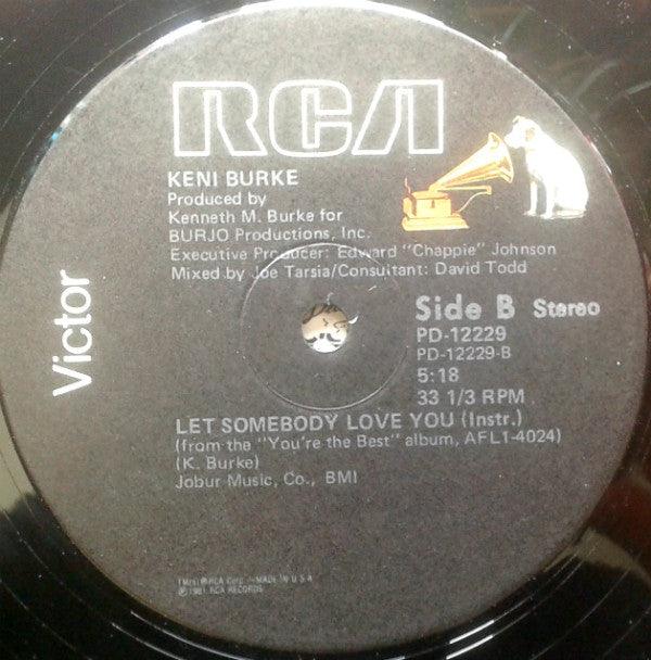 Keni Burke : Let Somebody Love You (12")