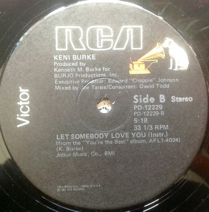 Keni Burke : Let Somebody Love You (12")