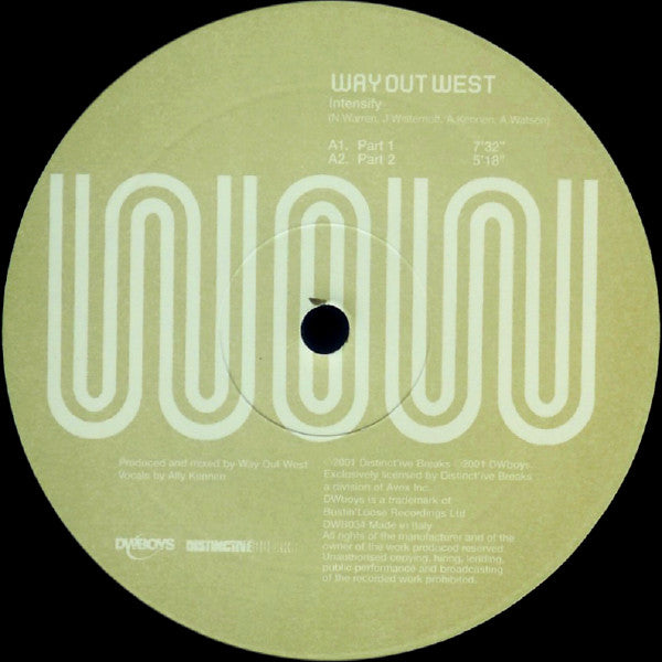 Way Out West : Intensify (12")