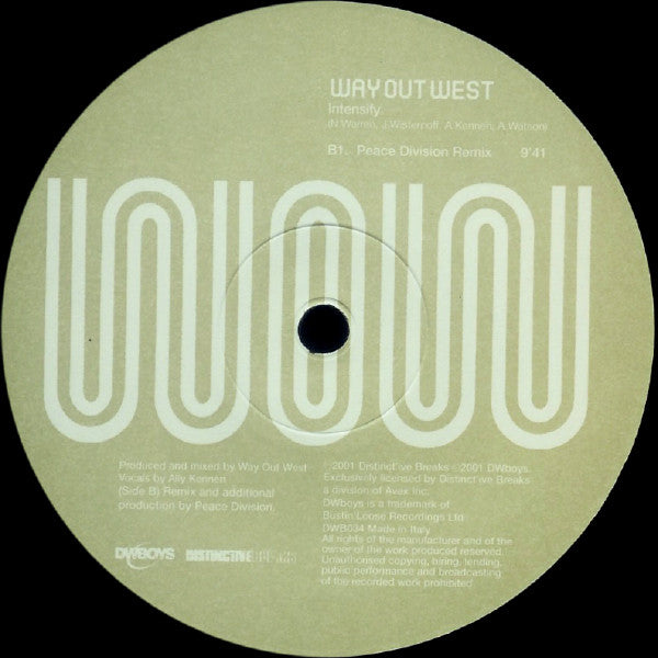 Way Out West : Intensify (12")