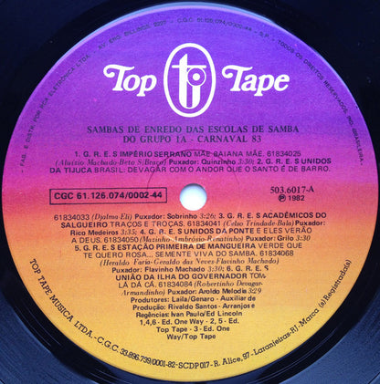 Various : Sambas De Enredo Das Escolas De Samba Do Grupo 1A - Carnaval 83 (LP, Album)