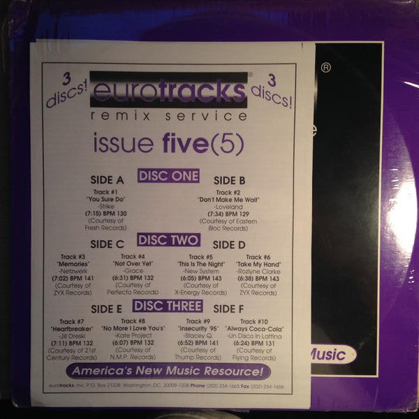Various : Eurotracks Mixes Issue Five (5) (3x12")