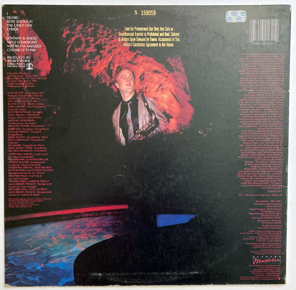 Tom Scott : Desire (LP, Album, Promo, SP)