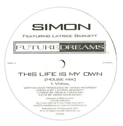 Simon : This Life Is My Own (12")