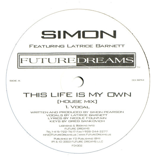 Simon : This Life Is My Own (12")