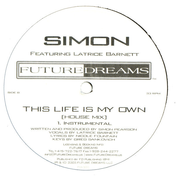 Simon : This Life Is My Own (12")