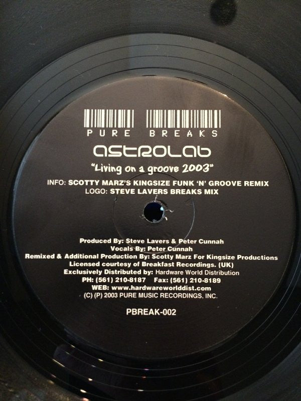 Astrolab : Living On A Groove 2003 (12", Maxi)