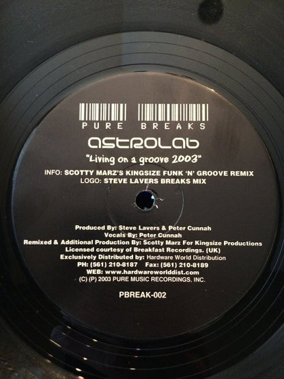 Astrolab : Living On A Groove 2003 (12", Maxi)