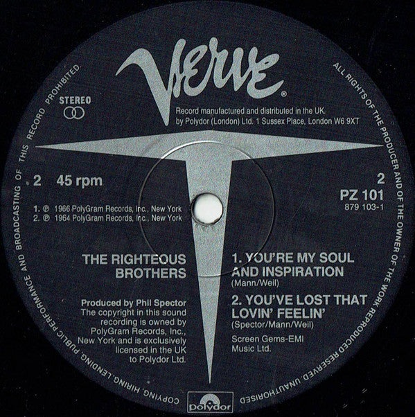 The Righteous Brothers : Unchained Melody (12", Single)