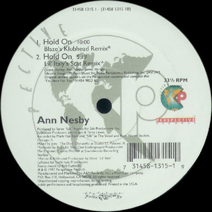 Ann Nesby : Hold On (12")