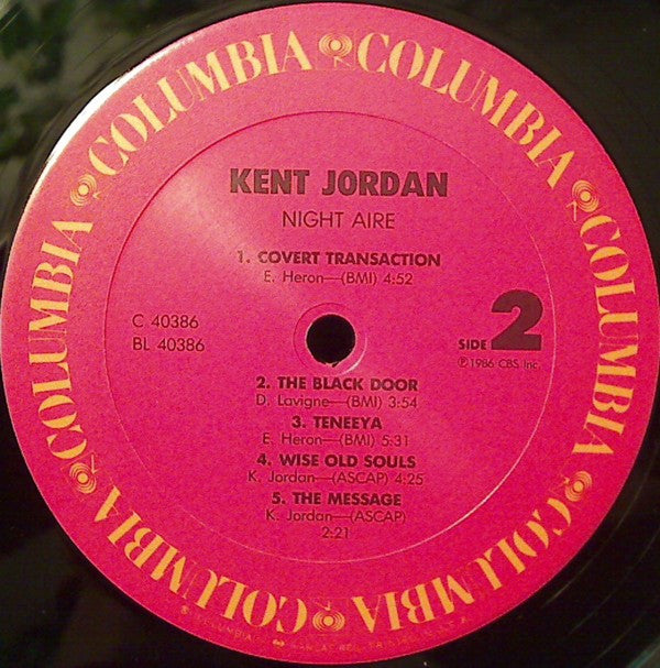Kent Jordan : Night Aire (LP, Album)