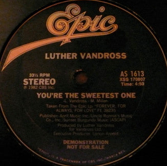 Luther Vandross : You're The Sweetest One / Since I Lost My Baby (12", Promo)