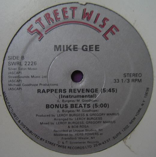 Michael G : Rappers Revenge (12")