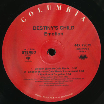 Destiny's Child : Emotion (2x12")