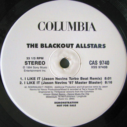 The Blackout Allstars : I Like It (12", Promo)
