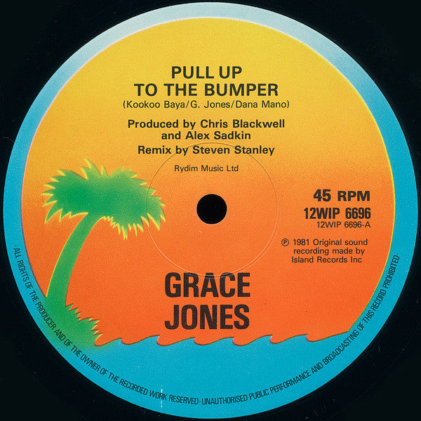 Grace Jones : Pull Up To The Bumper (12", Single)