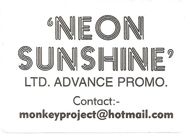 Neon Heights : Neon Sunshine (12", S/Sided, Advance, Ltd, Promo, Unofficial, W/L)