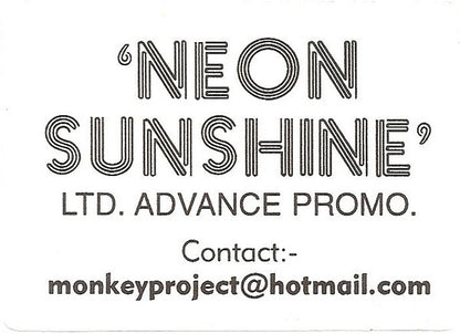 Neon Heights : Neon Sunshine (12", S/Sided, Advance, Ltd, Promo, Unofficial, W/L)