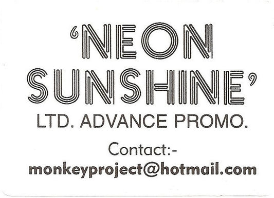 Neon Heights : Neon Sunshine (12", S/Sided, Advance, Ltd, Promo, Unofficial, W/L)